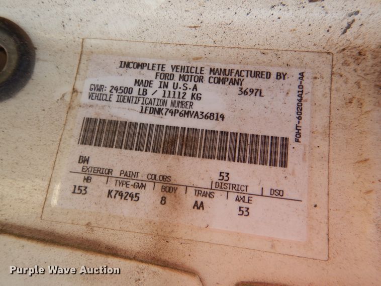 image for item DI2741 1991 Ford F700 refuse truck