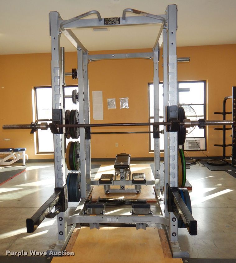 image for item DY9344 Hammer Strength double weightlifting rack