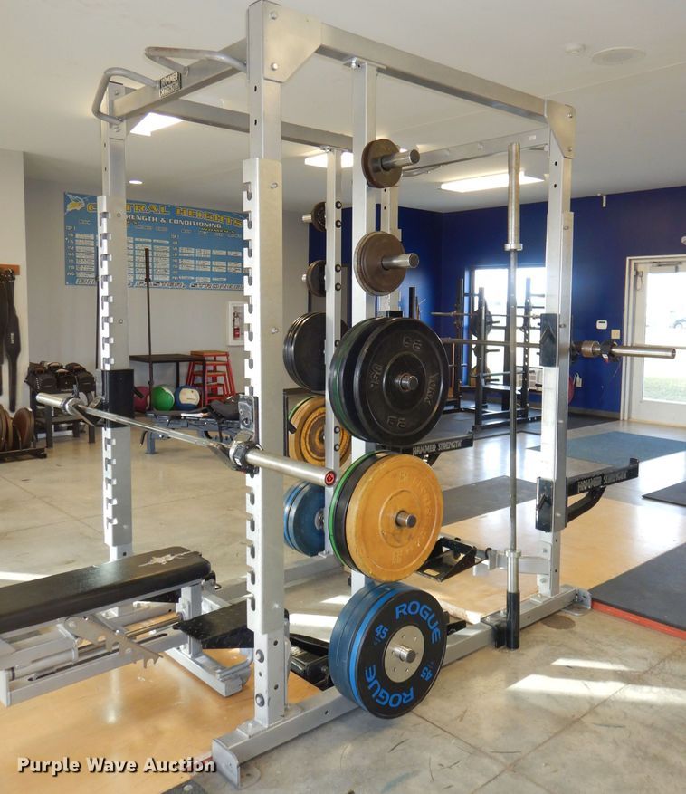 image for item DY9344 Hammer Strength double weightlifting rack