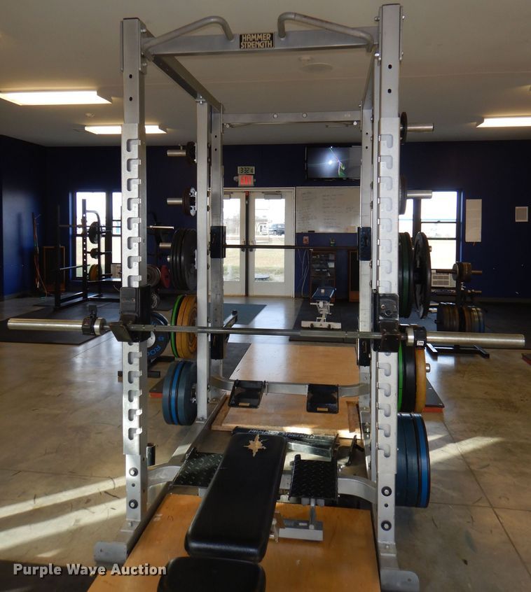 image for item DY9344 Hammer Strength double weightlifting rack