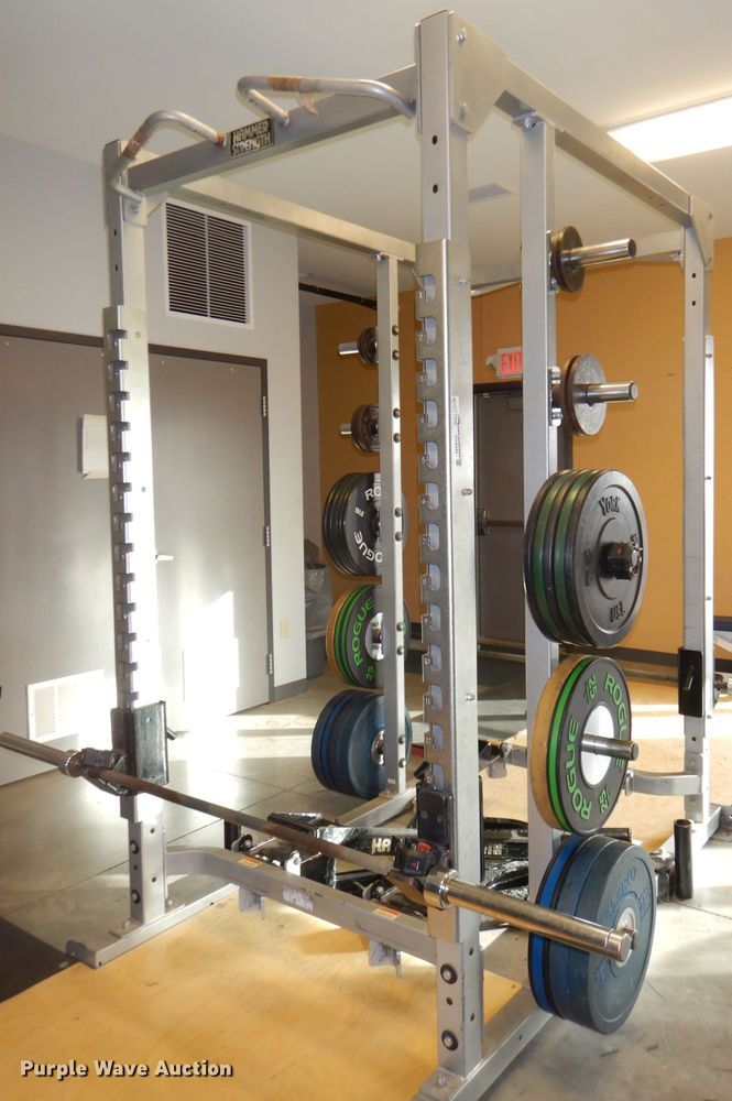 image for item DY9345 Hammer Strength double weightlifting rack
