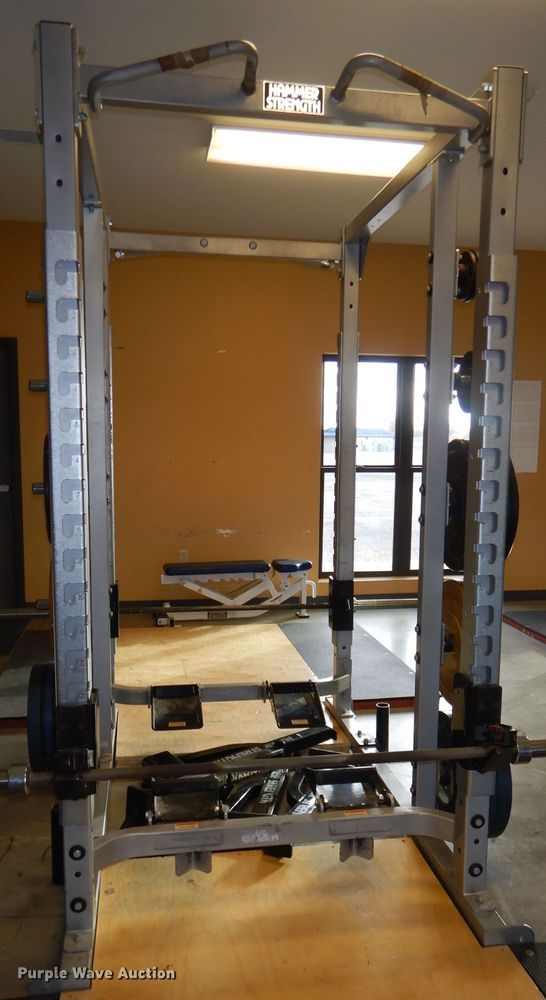 image for item DY9345 Hammer Strength double weightlifting rack