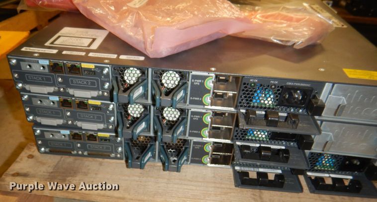 image for item DY9379 (3) Cisco WSC-3750X-12S 12-port switches