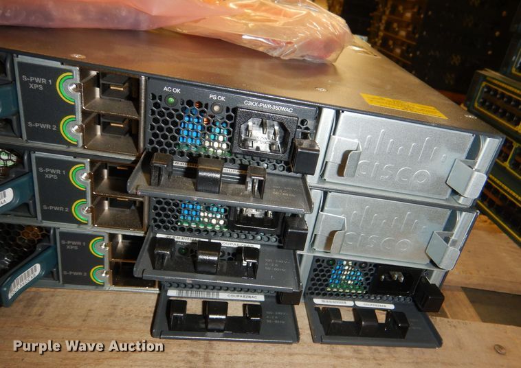 image for item DY9379 (3) Cisco WSC-3750X-12S 12-port switches