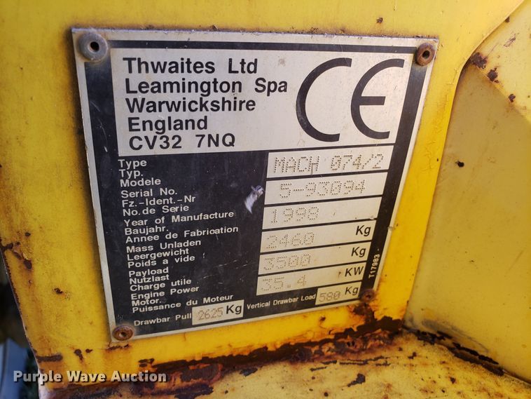 image for item ET9973 Thwaites 8000 concrete buggy