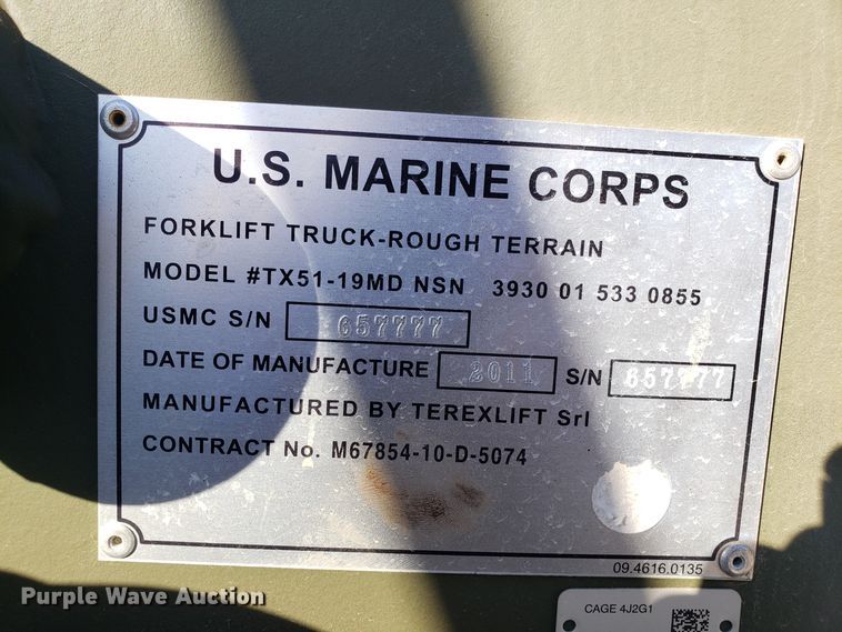 image for item ET9977 2011 Terex TX51-19MD telehandler