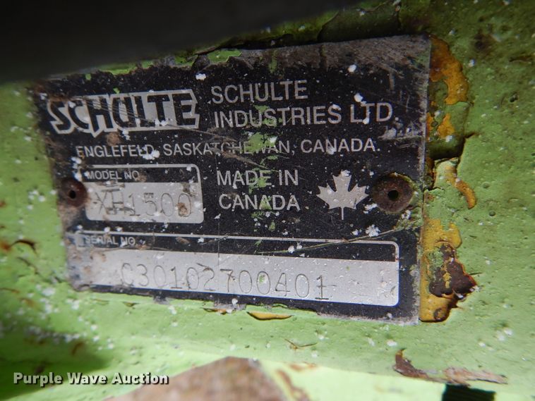 image for item FJ9877 Schulte XH1500 batwing rotary mower