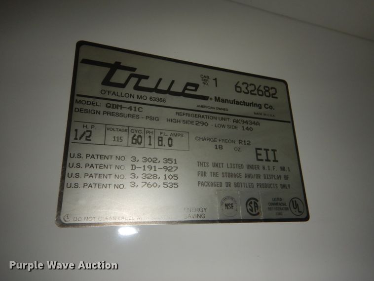 image for item FJ9880 True GDM-41C cooler