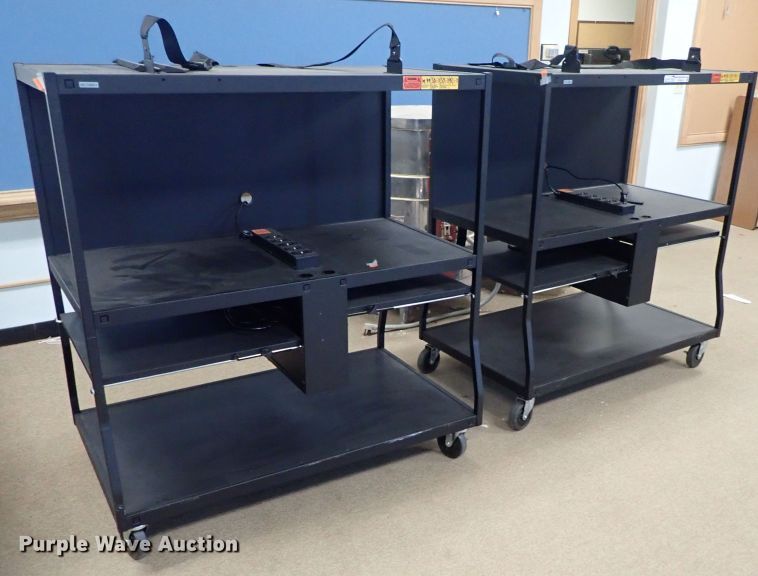 image for item FK9616 (2) Bedford metal media carts