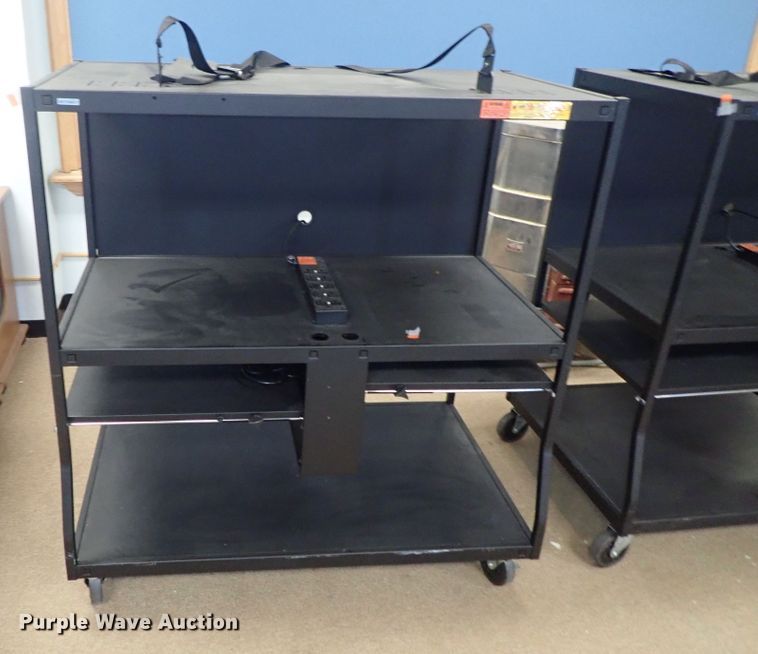 image for item FK9616 (2) Bedford metal media carts