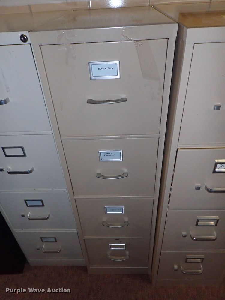image for item FK9622 (13) four drawer filing cabinets