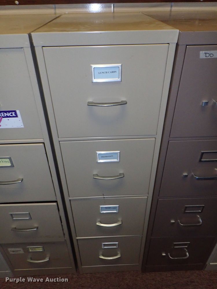 image for item FK9622 (13) four drawer filing cabinets