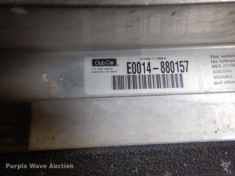 image for item FK9970 Club Car Carry All II golf cart