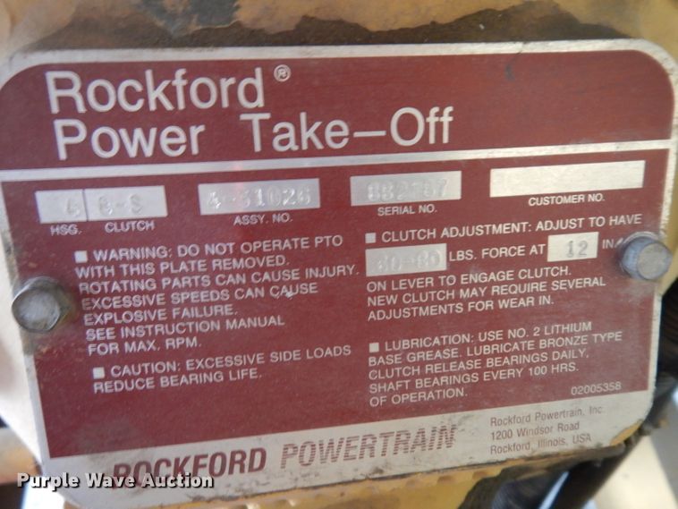 image for item GG9180 1996 O'Brien sewer jetter