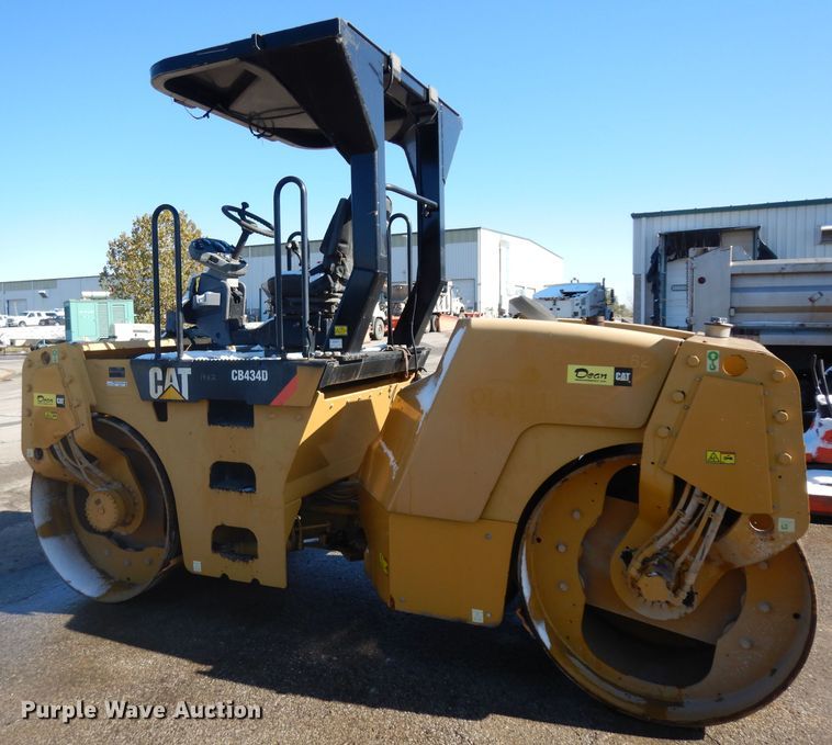image for item GI9471 2007 Caterpillar CB434D double drum vibratory roller