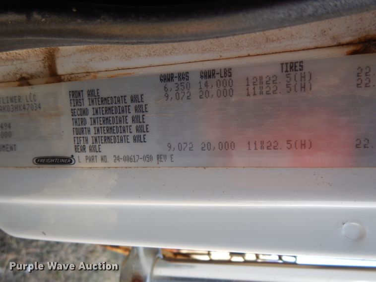 image for item GJ9039 2003 Freightliner FL80 dump truck