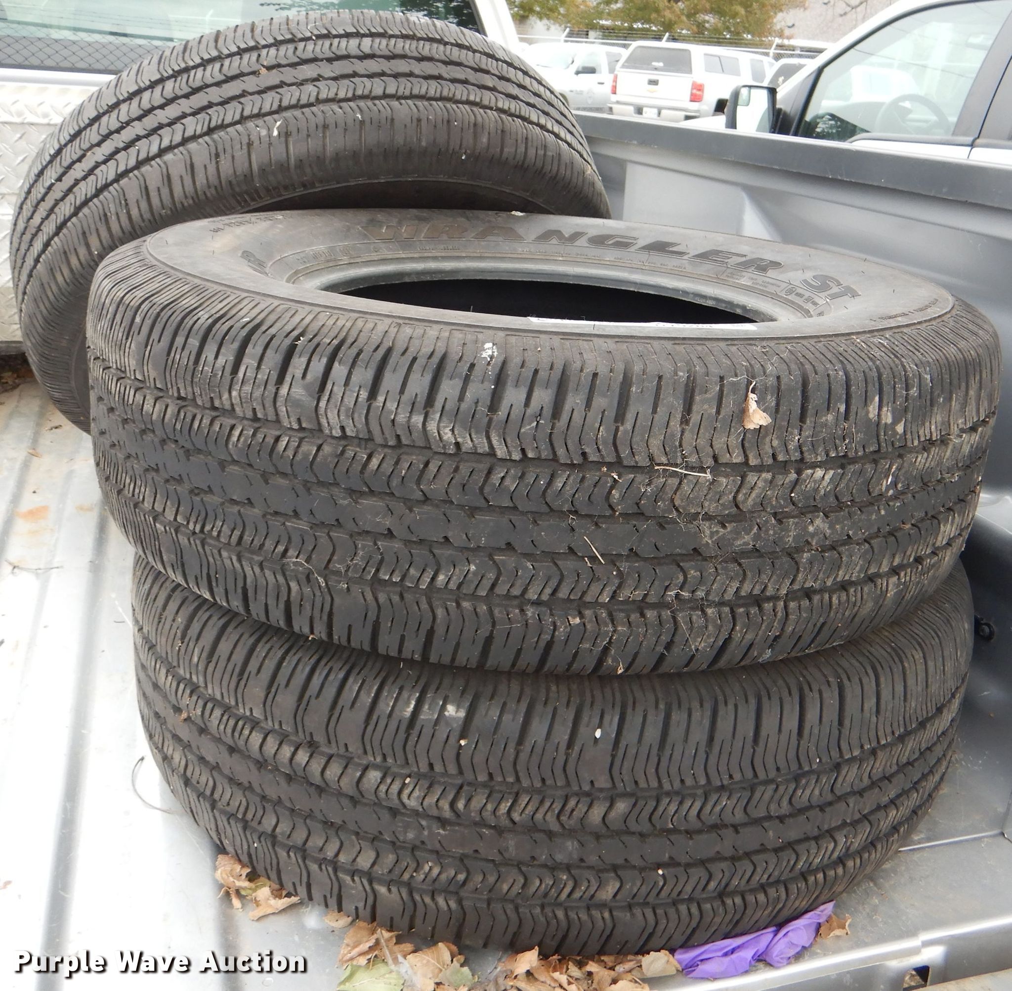 (3) Goodyear 265/70R17 tires in Topeka, KS Item DY9284 sold Purple Wave