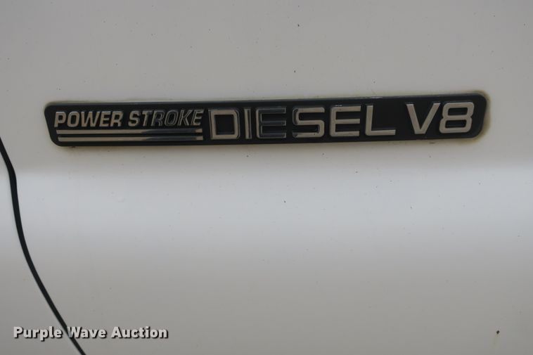 image for item DB10127 2002 Ford F350 Super Duty Crew Cab utility bed pickup truck