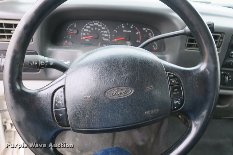 image for item DB10127 2002 Ford F350 Super Duty Crew Cab utility bed pickup truck