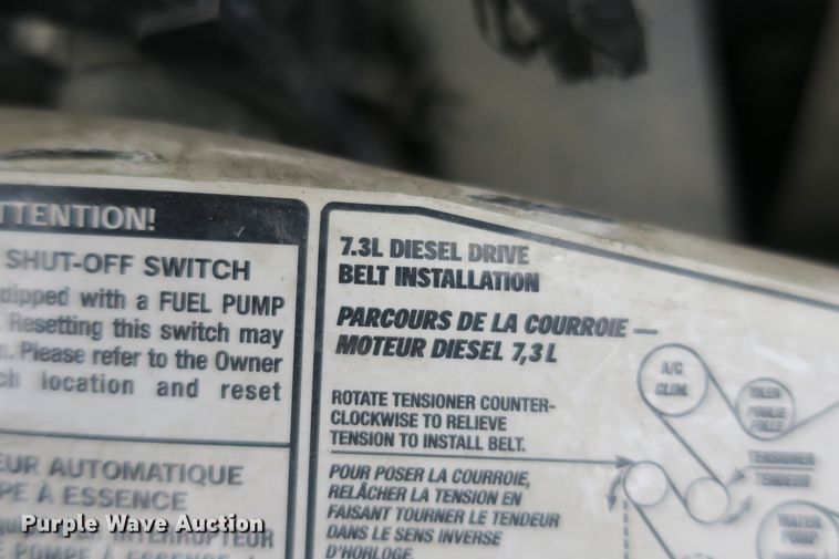 image for item DB10127 2002 Ford F350 Super Duty Crew Cab utility bed pickup truck