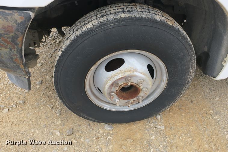 image for item DB10127 2002 Ford F350 Super Duty Crew Cab utility bed pickup truck