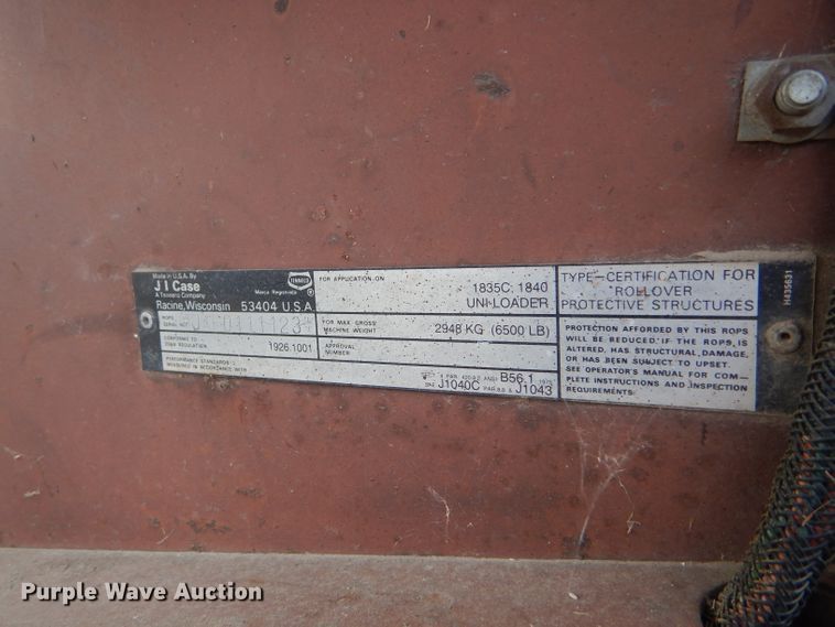 image for item DD4545 1992 Case 1840 skid steer