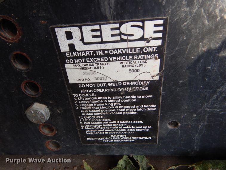 image for item DD4549 Reese fifth wheel hitch