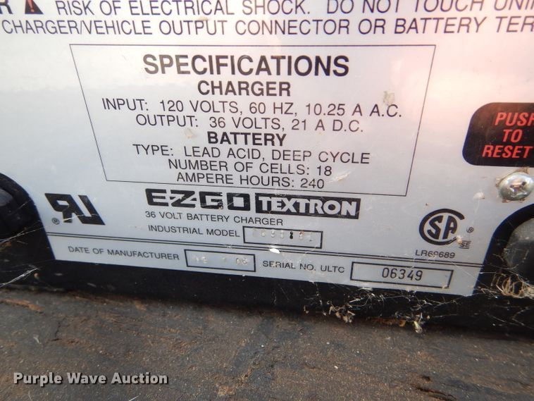 image for item DD4557 Ez-go Textron XI-875 utility cart