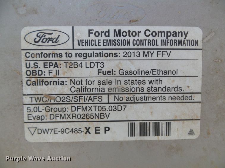 image for item DG0367 2013 Ford F150 XL pickup truck