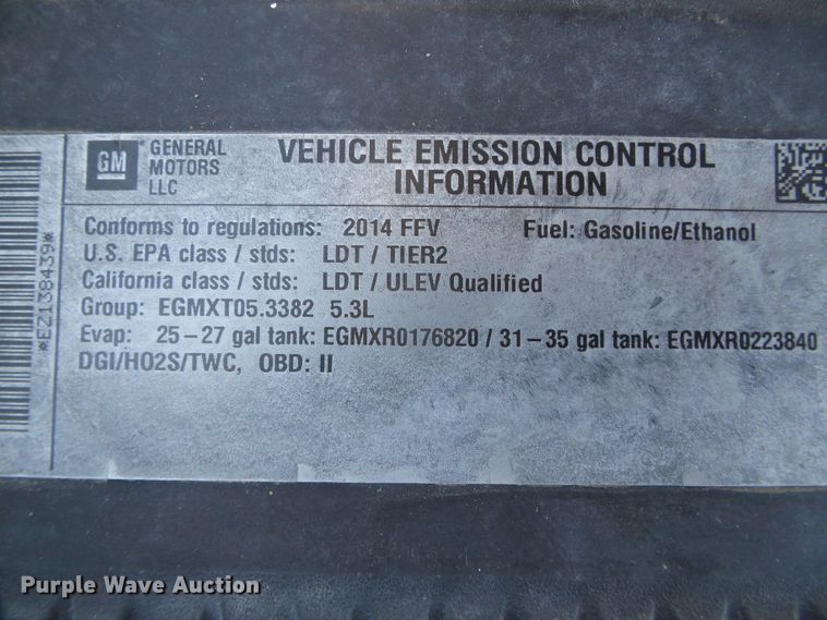 image for item DG0372 2014 GMC Sierra 1500 Double Cab pickup truck