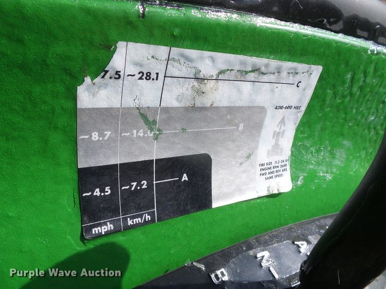 image for item DG0379 2002 John Deere 4310 tractor