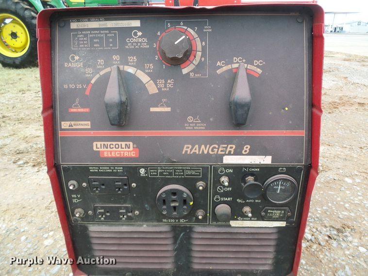 image for item DG0382 Lincoln Electric Ranger 8 welder/generator