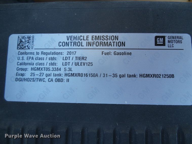 image for item DG0396 2017 Chevrolet Silverado 1500 Double Cab pickup truck