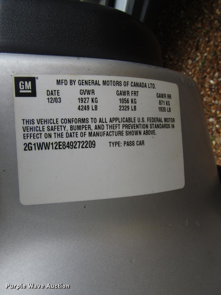 image for item DG6659 2004 Chevrolet Monte Carlo