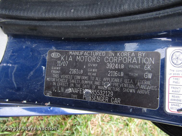 image for item DG6668 2008 Kia Spectra