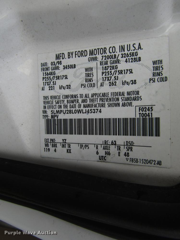 image for item DG6671 1998 Lincoln Navigator SUV