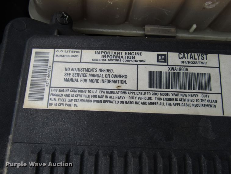 image for item DG6672 2003 Chevrolet Silverado 1500HD Crew Cab pickup truck