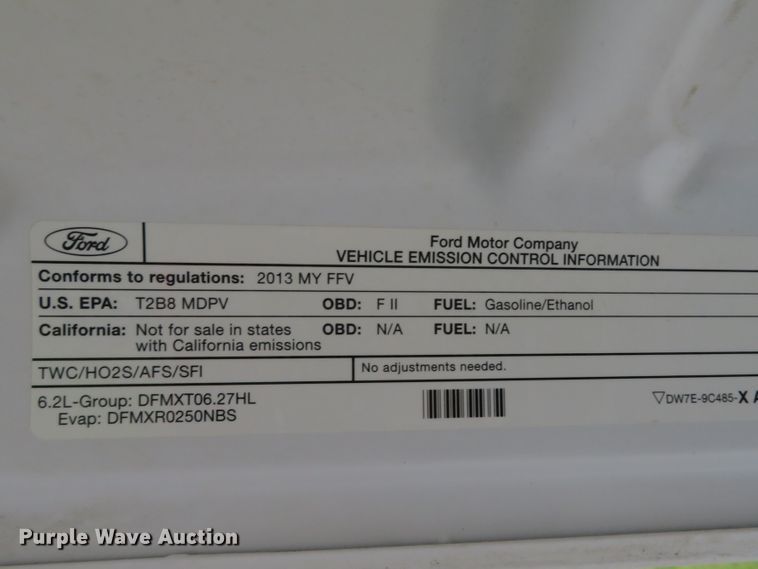 image for item DH1654 2013 Ford F250 Super Duty XL SuperCab pickup truck