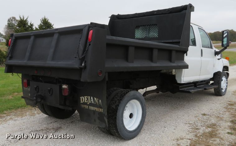 image for item DH1658 2005 Chevrolet C4500 Crew Cab dump truck