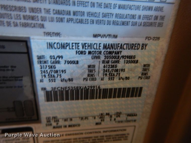 image for item DH3625 1999 Newman Dutch Star RV