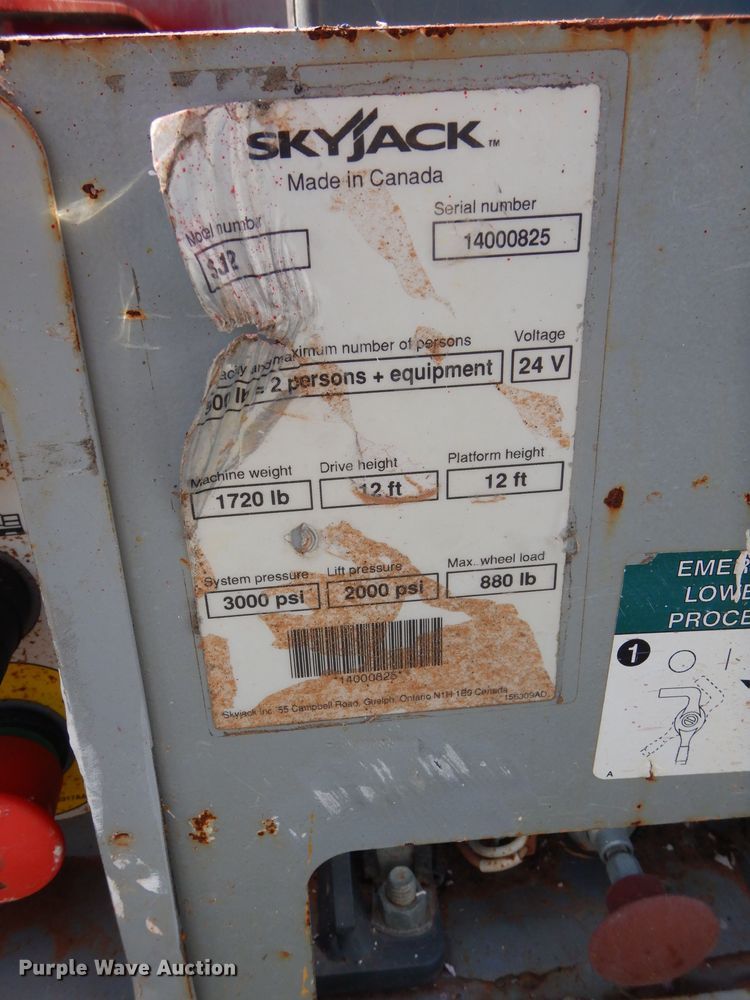 image for item DH3636 Skyjack SJ2 vertical lift