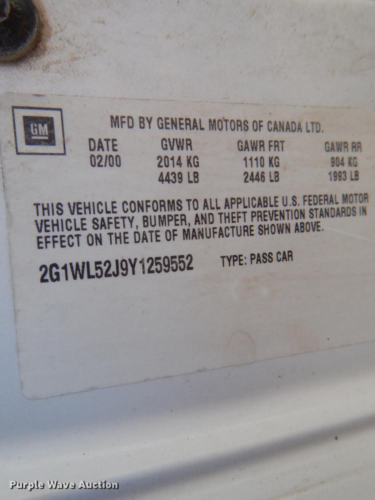 image for item DH6778 2000 Chevrolet Lumina