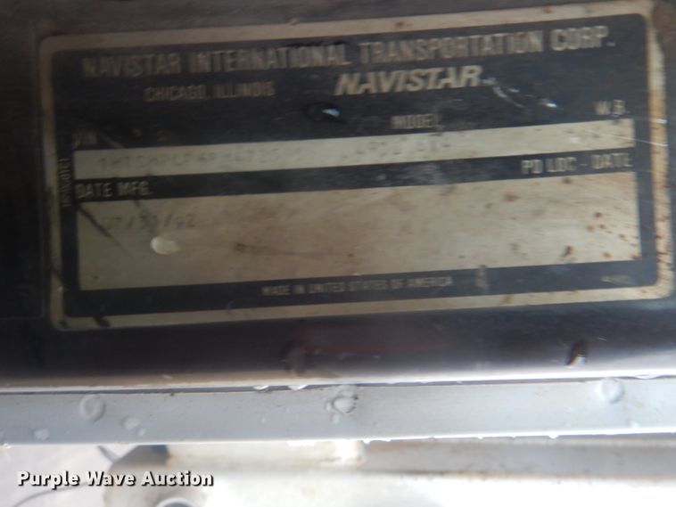 image for item DI2378 1993 International 4900 refuse truck