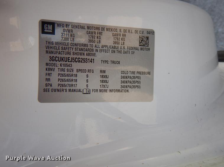 image for item DI2681 2012 Chevrolet Silverado 1500 Hybrid Crew Cab pickup truck