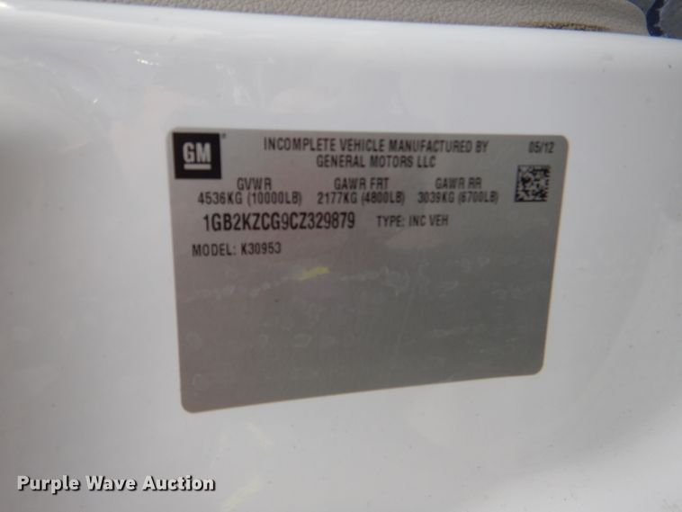 image for item DI2685 2012 Chevrolet Silverado 3500HD Ext. Cab utility bed pickup truck