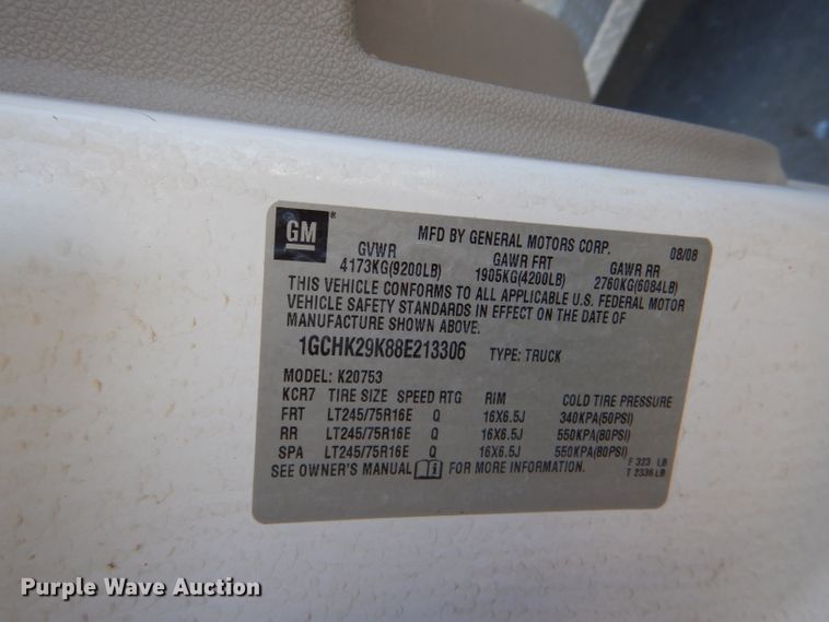 image for item DI2699 2008 Chevrolet Silverado 2500HD Ext. Cab pickup truck