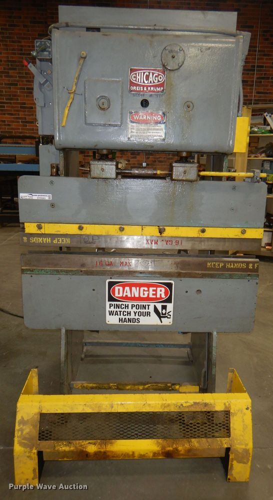 image for item DY9363 Chicago Dreis & Krump 350 press brake