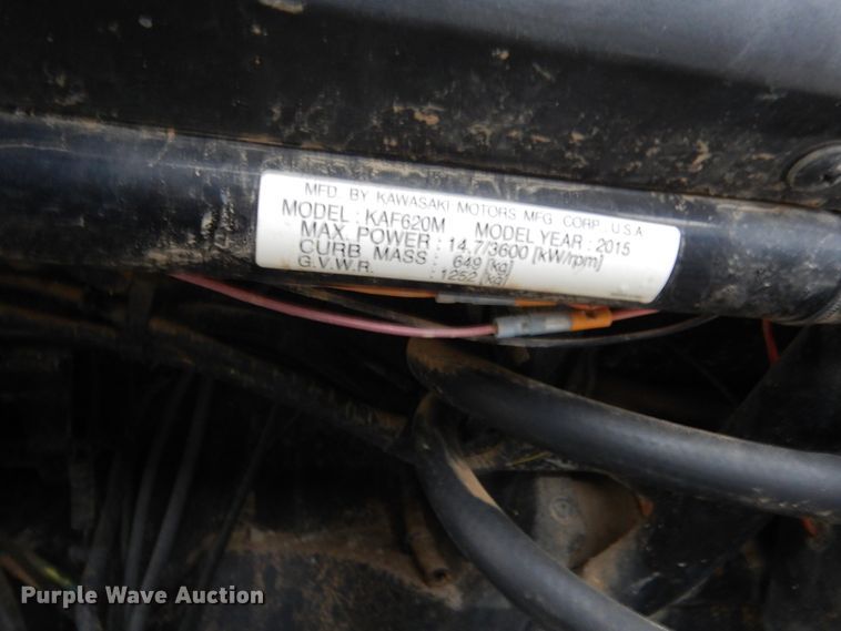 image for item EC9081 2015 Kawasaki 4010 utility vehicle