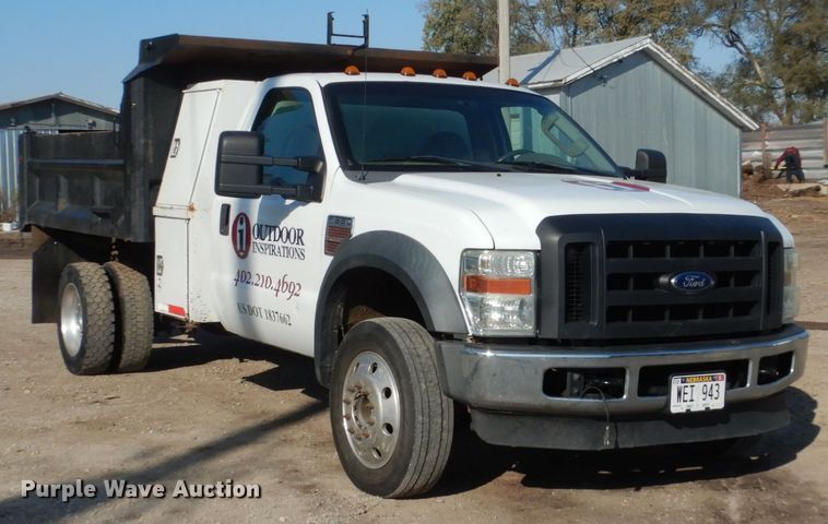 image for item EC9133 2008 Ford F550 Super Duty dump truck