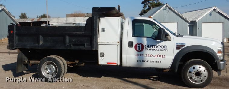 image for item EC9133 2008 Ford F550 Super Duty dump truck